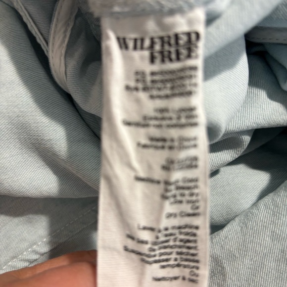 WILFRED FREE Sz XS Valletta Light Greenish Overalls Drawstring Zipper Pockets - Picture 9 of 10